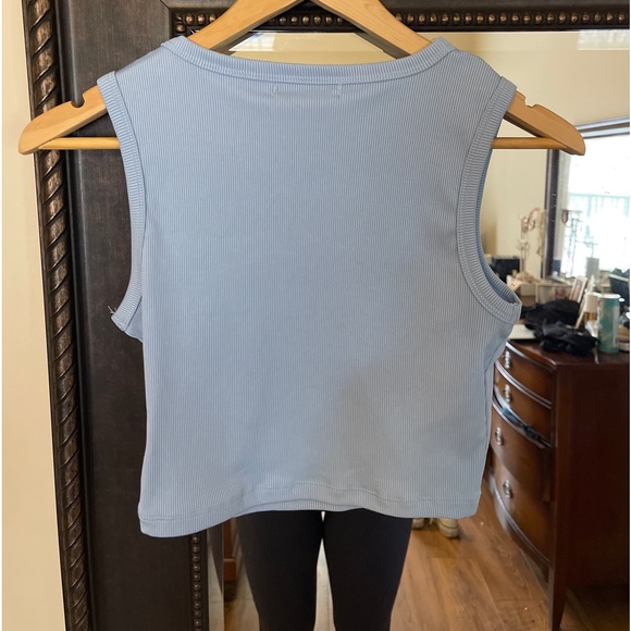 ribbed plaid tank - Picture 2 of 2